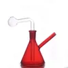 Rig/barboteur de narguilé de bang en verre portatif pour fumer le tuyau d'eau avec le bol d'herbe sèche de tige de 14mm mâle