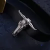 Outdoor Gadgets Cow Skull Cutter Faux For Emergency Survival Stainless Steel Belt Buckle Pendant Handy Tool 230621