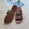 Slippers Flats Leopard Women Sandals 2024 Summer Rome Beach Shoes Spinal Ladies Classic Slingback Flip Slides 5