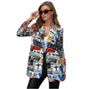 Costumes Femmes Blazers 2023 Femmes 28 Couleurs Blazer Mode Non Positionnement Impression Femmes Casual Petit Costume Veste Tendance Porter Drop Dhtqe