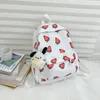 Школьные сумки женщины путешествуют рюкзак мода милая клубника школьная сумка книжная сумка большая способность простые сумочки для подростка ученика