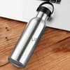 Stainless Steel Water Bottle Portable Kettle Outdoor Fitness Sport Cup Single Deck Fruit Juice Cup 4 Size Beer Cocktail MugTH0906