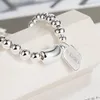 Link Armbanden Sterling Zilver Kleur Voor Vrouwen Charm Hand Chain Originele Mode-sieraden Met Stempel