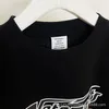 2023SSファッションブランドVTMこんにちはスピードレタープリント特大の綿Tシャツカジュアルルーズ女性TシャツリバースTシャツ