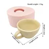 Moules de cuisson 3D tasse forme thé formes pour bougie Przy Silicone moule Fondant gâteau savon arôme bricolage à la main décoration de la maison artisanat outil