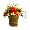 Kwiaty dekoracyjne jesień piwonia z dyni wisiorki do wiszące kosze koszyki wielokrotnego użytku ozdoby z okazji Święta Dziękczynienia