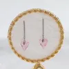 Boucles d'oreilles pendantes LANFLORA mode coeur femmes longue classique commerce extérieur en vrac en gros