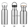 Stainless Steel Water Bottle Portable Kettle Outdoor Fitness Sport Cup Single Deck Fruit Juice Cup 4 Size Beer Cocktail MugTH0906