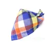 Party Favor Baby Geruite Driehoekige Sjaals Schotse Knoop Baby Driehoek Sjaal Dubbelzijdig Plaid Baby Katoen Speeksel Handdoek T9I002352