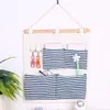 Storage Boxes 3-7 Pocket Hanging Bag Room Organizer Dormitory Sundries Basket Door Rear Decoration Cotton