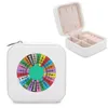 Sieraden Zakjes Wiel! Van! Fortuin! Opbergdoos Multilayer Roterende Plastic Organizer Met Spiegel Wheel Of Fortune Games