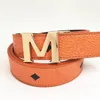 Erkekler Tasarımcılar Kemer Klasik Moda İş Kemeri Toptan Çift Belt Bantları Metal Toka Deri Genişlik 3.5cm