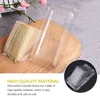 Dinnerware Sets 200 Pcs Packing Box Disposable Containers Clear Sandwich Triangle Dessert Plastic Cake Cheesecake Pie Party