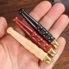 Smoking Pipes Thick and fine smoke dual purpose cigarette holder Black sandalwood blood sandalwood solid wood cigarette holder