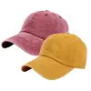 Ball Caps Vintage gewaschene Baumwolle Baseball Cap Casual Unisex Sonnenhüte für Frauen Männer Frühling Sommer Cowboy Snapback Kpop GorraS Hut Visier