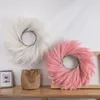 Fiori decorativi Pampas Grass Wreath Faux per porta d'ingresso Fiore artificiale per tutte le stagioni Boho Wall Decor