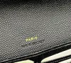 Luksusowe portfele 10A najwyższej jakości kobiety 100% oryginalna skórzana torebka torebka sprzęgła luksusowy projektant portfel flast woc długie portfele torebka numer seryjny