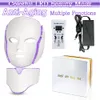 Face Massager 7 Colors Light LED Mask with Neck Face Care Treatment Beauty Anti Acne Therapy Face Whitening Skin Rejuvenation Machine 230621