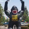 26ft H Gonfiabile Gorilla Partito Decorativo Scimmia Animale Nero Modello di Mascotte con Un Aeratore per Arredamento Esterno o Promozione