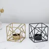 Candle Holders Nordic Gold Christmas Holder Decor Wedding Metal Bars Iron Modern Centros De Mesa Home Decorations ZP50ZT