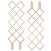 Decorative Flowers 2 Pcs Climbing Frame Wooden Supports Playpen DIY Garden Trellis Rack Decor Potted Plants Holder