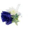 Dekorativa blommor Brud Corsage Wedding Props Flower Boutonniere Artificial Decoration Groom Party