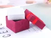 Biżuteria do przechowywania papieru do przechowywania multi kolorowe pierścionki pudełko na pudełko na biżuterię do biżuterii
