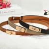 Casual belts for men designer leather belt length adjustable ceinture femme plated silver buckle cinto black brown gray mature womens belts 18mm width ga09