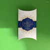 ギフトラップ5/10pcs枕eidムバラクチョコレートキャンディボックスラマダン装飾パッケージボックス2023イスラムイスラム教徒フェスティバルパーティー用品