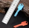 10 Colors Mini Folding Knife Keychain Outdoor Gadgets Shape Pocket Fruit Knifes Multifunctional Tool chain Saber Swiss