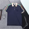 2023 Летняя одежда роскошная дизайнер-дизайнерские рубашки Men Casual Polo Fashion Print Вышивая футболка High Street Mens Polos размер M-3XL #HQ