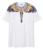 Mb Trendy Brand New Wings Short Sleeve Marcelo Classic Feather Men's and Women's Printed T-shirt07fk 23