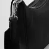 Schwarze Nylon -Umhängetasche, Crossbody -Tasche, Luxushandtasche für Frauen, Designer -Mini -Taschenmarke, Damen -Crossbody -Tasche, Multi -Color -Ribbon Box