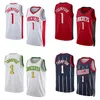 Maillots de basket-ball Amen Thompson S-XXL 2023 Draft blanc rouge hommes femmes maillot de ville pour enfants