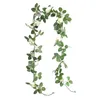 Dekorativa blommor Rose Artificial Flower Vine 2m Handgjorda blommor Vinrankor för bröllop Garland Hem Rum Dekoration Spring Autumn Garden Arch