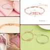 Prezent Bransoletki moda 8 w kształcie diamentowej bransoletki długość bransoletki regulowana biżuteria urok urodzinowy niespodzianka dla kobiety dziewczyna