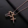 Strands Strings Slovecabin 925 Silver Rainbow Cross Letter D Pingente Move Chain Colares Para Mulheres Masculinas Belle Epoque Luxo Jóias Finas Presente 230621