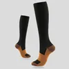 Sports Socks Compression Stockings Blood Circulation Promotion Slimming Against Fatigue Comfortable Solid Colored