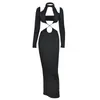 Robes décontractées 2023 Fashion Trend One-piece Sling Party Dress Vintage Ladies Black Sexy