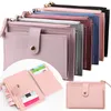 Titolari di carte Portafogli da donna Borsa da donna in pelle PU Mini Hasp Porta carte multi-carte solido Portafoglio corto sottile con cerniera piccola