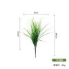 Decorative Flowers 1pc Artificial Grasses Plants Fake Bushes Shrubs Wheat Grass Greenery For House Plastic Garden Office Indoor Decor