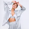Damskie stroje kąpielowe Plawky Women Beach Tankini Coń w sukience kąpielowej 2023 Summer Pajama Satin Satin Silk Sabe Speilure Pajama
