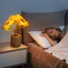 Veilleuses Tournesol Artificiel Lumière Décorative Rechargeable Chambre Lampe À LED Creative Pour Enfants Ami Anniversaire Cadeau De Vacances