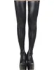 Women Socks Style Plus Size Latex Stockings Sexy Night Club Hosiery Pole Dance Faux Leather Stay Up Thigh High