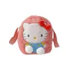 Nouvelle mode violet rose blanc mélodie en peluche un sac à bandoulière fille mignon doux messager sac avec broderie