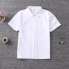 Blusas Femininas Coreano Estilo Preppy Camisa Para Mulheres Moda 2023 Branco Verão Tops Sólido JK Camisas Uniforme Escolar Casual Feminino Blusas