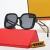 oversized zonnebril Ff-bril dameszonnebril Spiegelpoot metaal F-letter hol ontwerp Europese stijl Strandvakantie Mode UV400 zonnebril factory outlet