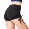 LL Luxury Shift Designer Yoga Dress Women's Drawstring Honey Peach Hip Lifting Leggings Sexy Short Three Piece Hot Pants Running Tennis Sports Shorts