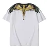 Mb haut de gamme New Yellow Jungle Wings Cotton Hommes et Femmes Couple Costume T-shirts à manches courteszhbq