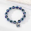 Classic Design Animal Charm Bracelet 10MM Blue Evil Eye Beads Bracelets Jewelry for Gift